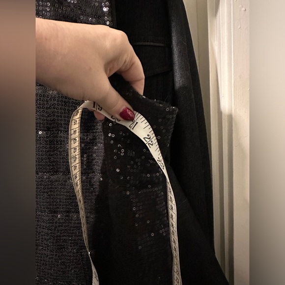 CHICOS Black sequin Size 2 puffer Vest, Women’s, - Picture 14 of 14